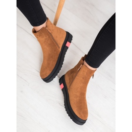 Seastar Čizme na crnoj platformi smeđa 1