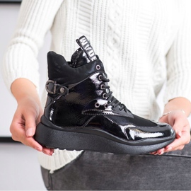 SHELOVET Sportske čizme s izolacijom crno 2