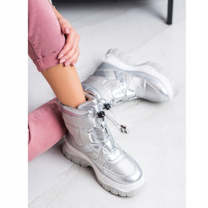 SHELOVET Zagrijavajuće srebrne čizme za snijeg srebro 2