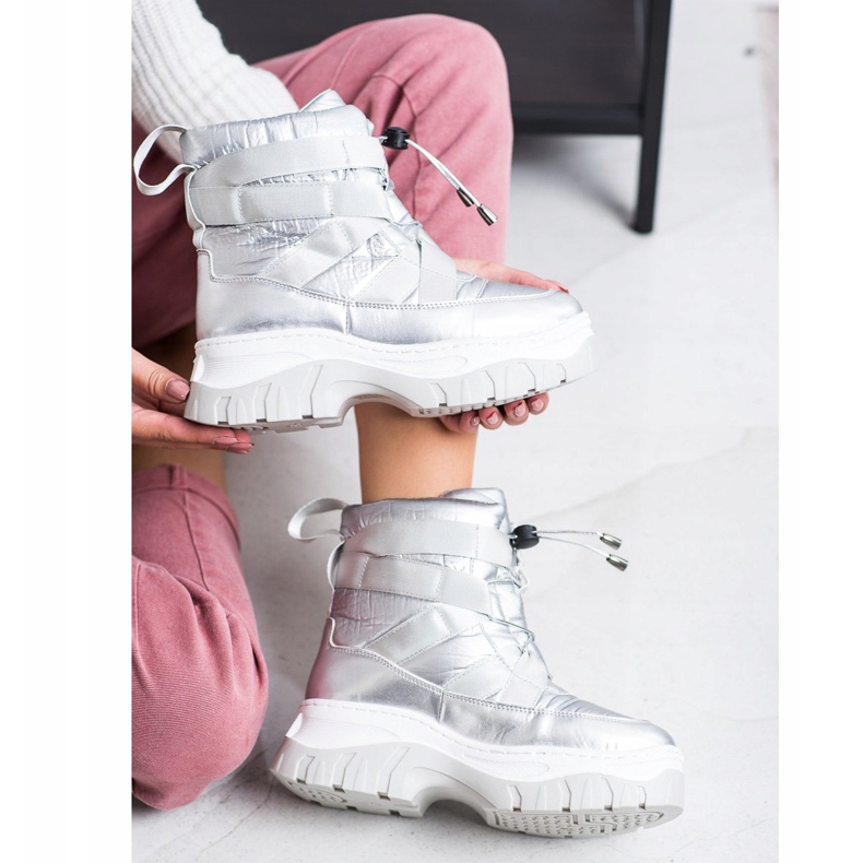 SHELOVET Zagrijavajuće srebrne čizme za snijeg srebro 1