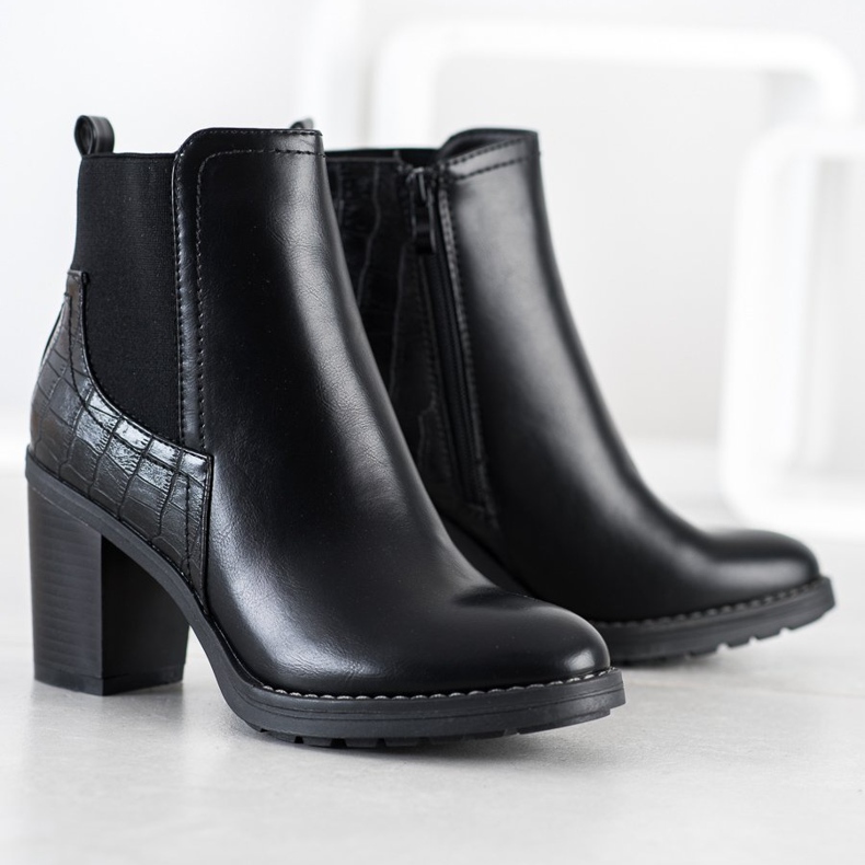 Super Me Klasične čizme s izolacijom crno 2