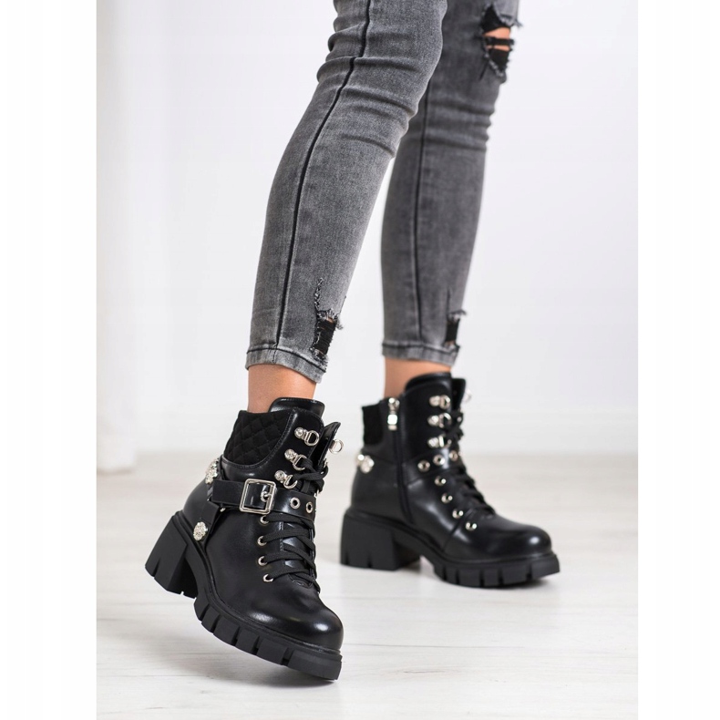 Yes Mile Elegantni radnici s ukrasima crna 1