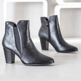 SHELOVET Tople čizme na postu crna 1