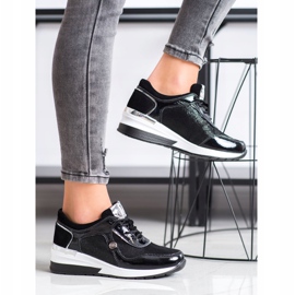 VINCEZA kožne tenisice crno 1