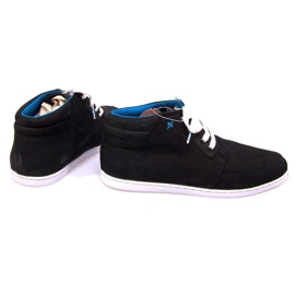 Visoke kožne srednje crne tenisice bijela crno 1