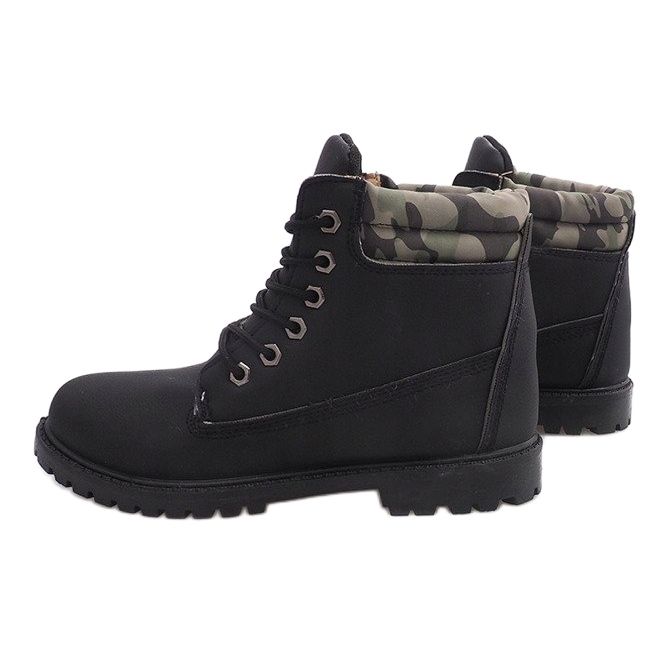 Izolirane drvene čizme MD1710C Crna 1