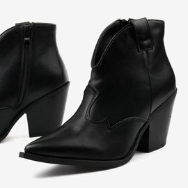 Ženske kaubojske čizme Black Pretender crno 1