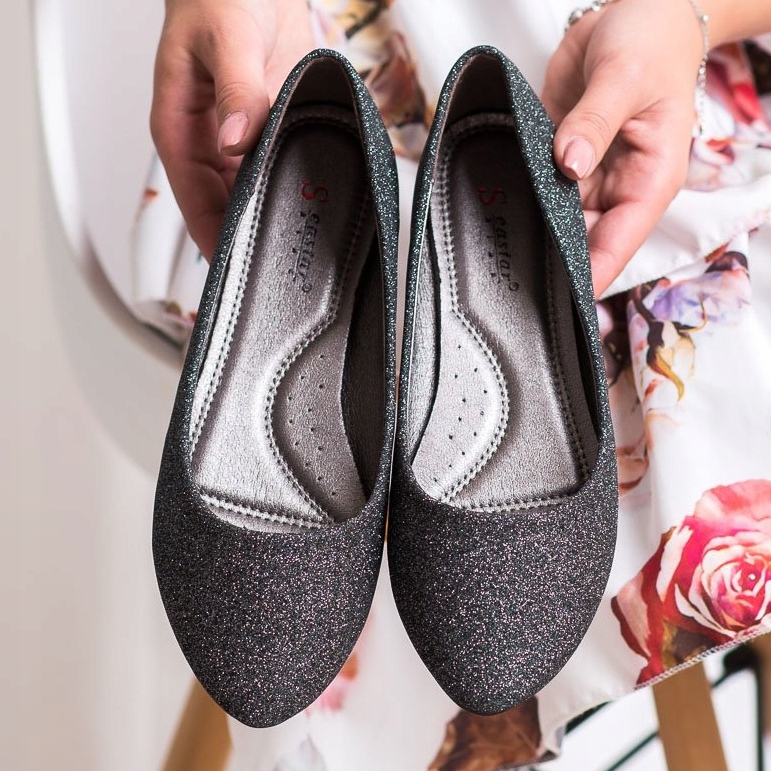 Seastar Sjajne balerine srebro siva 2