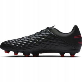 Nike Tiempo Legend 8 Club FG / MG M AT6107 060 nogometne cipele crna, crvena, crna / srebrnasta crno 2