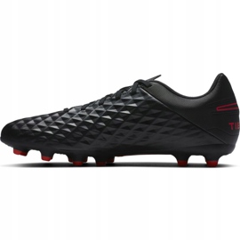 Nike Tiempo Legend 8 Club FG / MG M AT6107 060 nogometne cipele crno crna, crvena, crna / srebrnasta 2