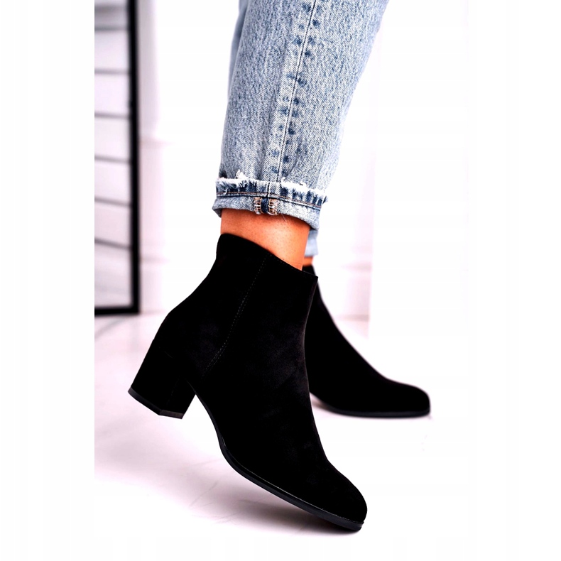 Crne čizme od antilopa Sergio Leone BT528 crno 2