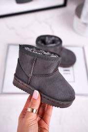 Tople dječje snježne čizme za mlade Grey Gooby siva 1