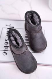 Tople dječje snježne čizme za mlade Grey Gooby siva 2