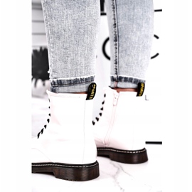 Evento Ženske čizme, lakirane bijele čizme 20bt35-3001 bijela 3