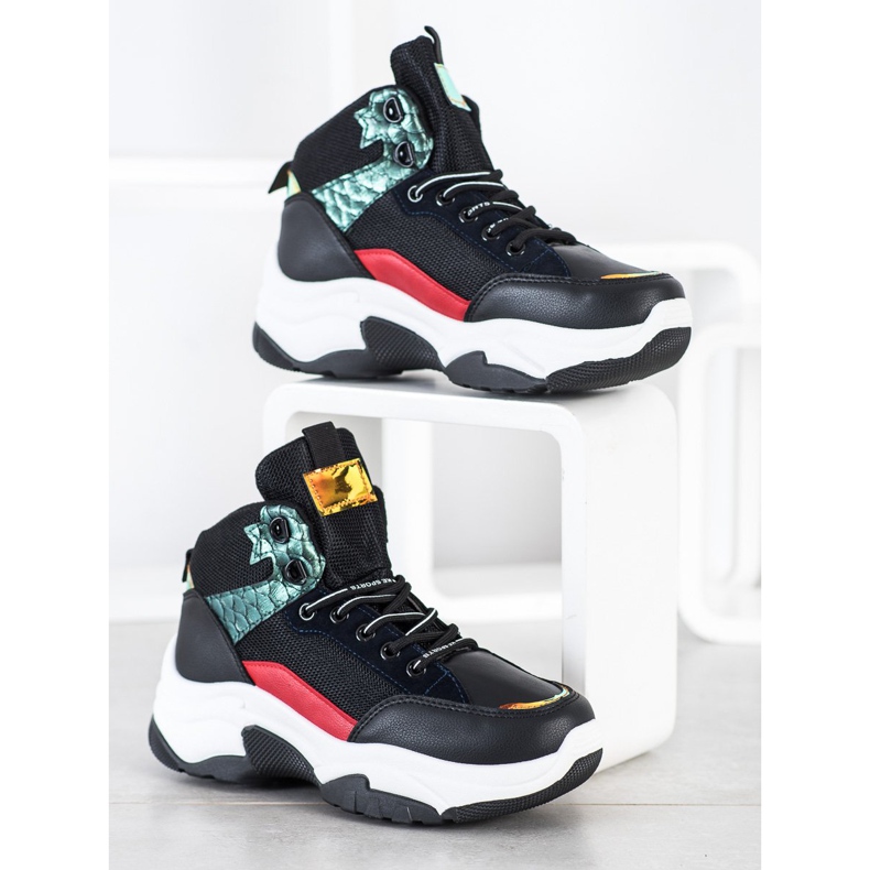 SHELOVET Šarene tenisice crna višebojan 1