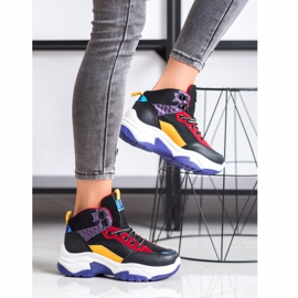 SHELOVET Šarene tenisice crna višebojan 1