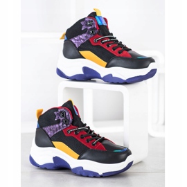 SHELOVET Šarene tenisice crna višebojan 2