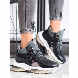 SHELOVET Crne modne tenisice crno raznobojna 1