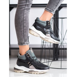 SHELOVET Crne modne tenisice crna višebojan 2