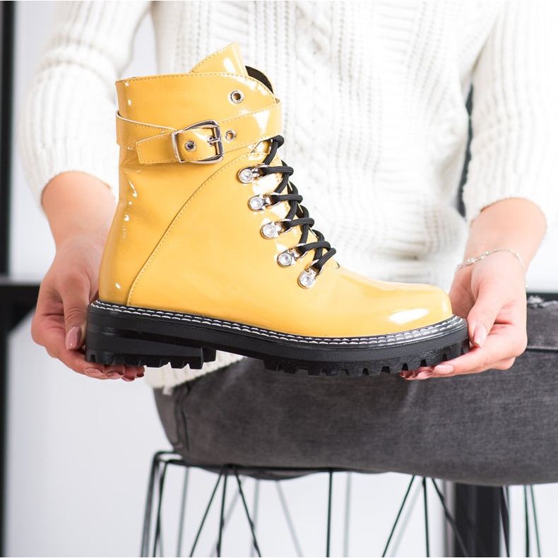 SDS Modni lakirani hvatači žuta boja 2