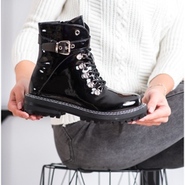 SDS Modni lakirani hvatači crna 2