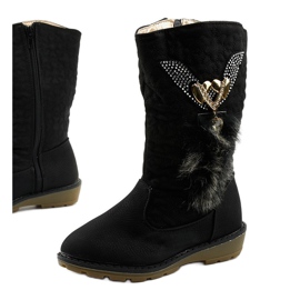 Eilris dječje izolirane čizme za djevojčice crna 1