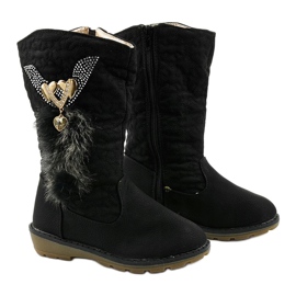 Eilris dječje izolirane čizme za djevojčice crna 2