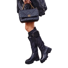 PS1 Crne Remy ženske čizme s bubregom crno 2