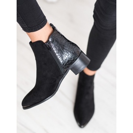 Kayla Elegantne čizme na niskom stupu crno 2