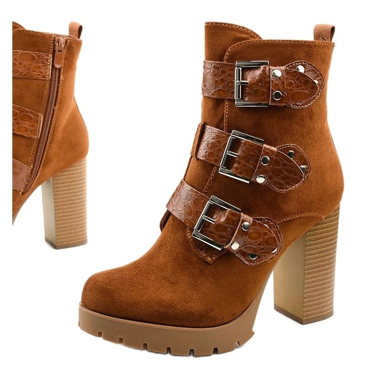 Smeđe gležnjače od antilopa na postolju Lilybank smeđa 1