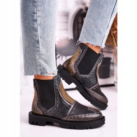 Ženske kožne čizme Jodhpur Maciejka Siva 04634-03 bež smeđa 1