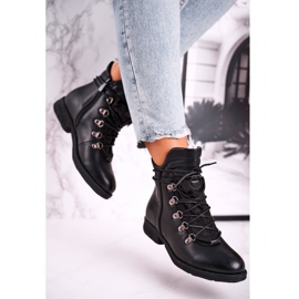 Ženske crne tople čizme s kubnim cirkonijom Gisele crno 2