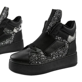 Crne čizme s izolacijom od Hentevara crno srebro 1