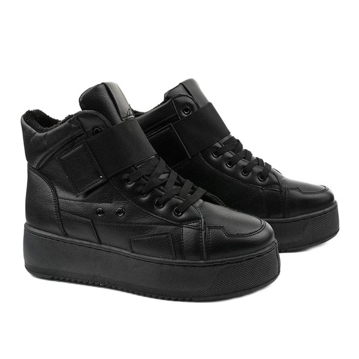 Crne izolirane čizme tvrtke Riverview crno 1