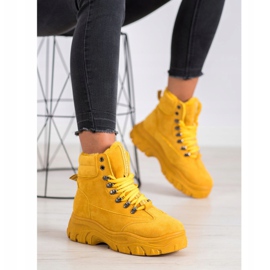 SHELOVET Žute modne zamke žuta boja 2