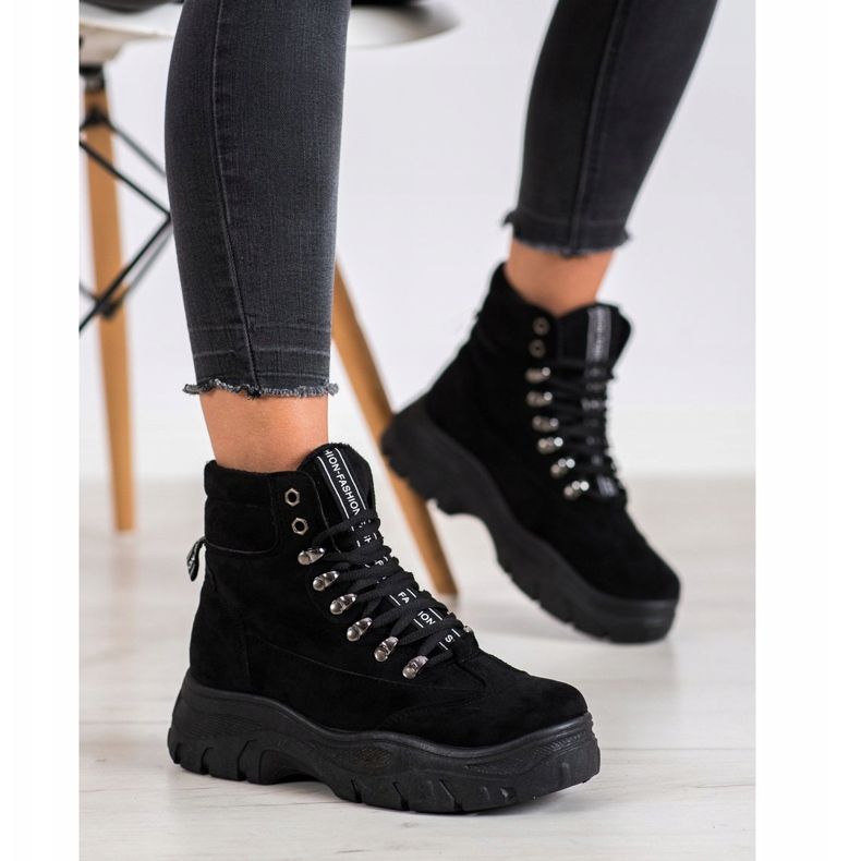 SHELOVET Crne modne zamke crno 1