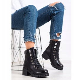 Ideal Shoes Radnici eko kože crno 1