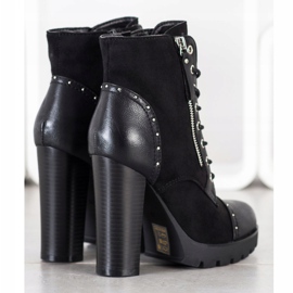 Kayla Rock čizme na štikle crna 2