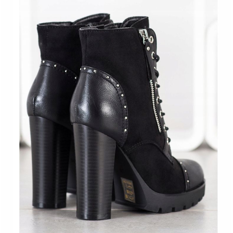 Kayla Rock čizme na štikle crna 2