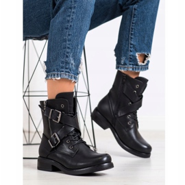 Kayla Klasični radnici s kopčama crna 2