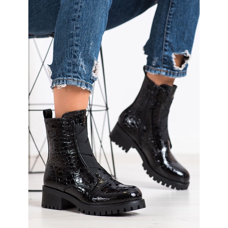 Super Me Workery Snake Print crno 1