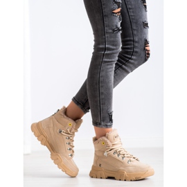 Kylie Traperi s ovčjom kožom bež 2