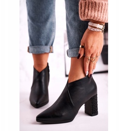 Ženske čizme na stupu Sergio Leone crne BT497 crna 1