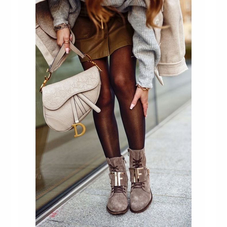 Ženske čizme Nicole Suede Svijetlosmeđa 2591 2