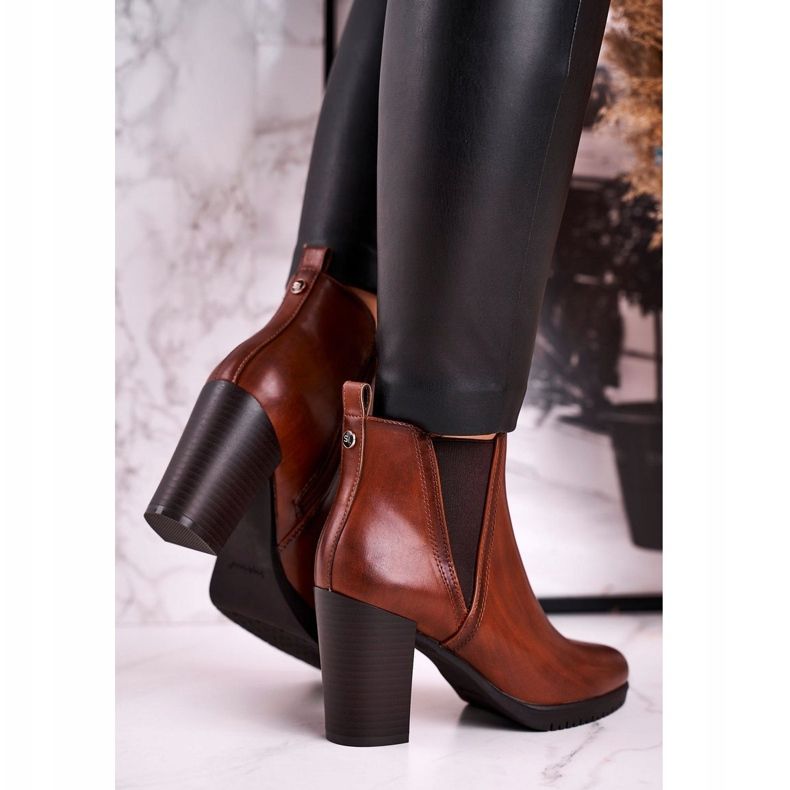 Tople čizme na petu Sergio Leone Brown BT311 smeđa 1