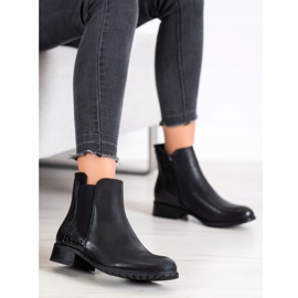 Kayla Ležerne čizme sa zmijskim printom crna 1