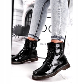 Crne lakirane čizme Evento 20DZ23-3216 Marita crno 1