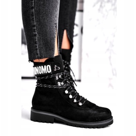 Evento Čizme od drveta High Black 9BT35-1331 Black Popsi crno 2