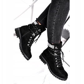 Evento Čizme od drveta High Black 9BT35-1331 Black Popsi crno 1