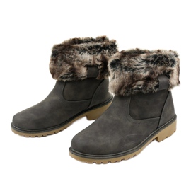 Sive ženske izolirane čizme tvrtke Giserelle siva 2